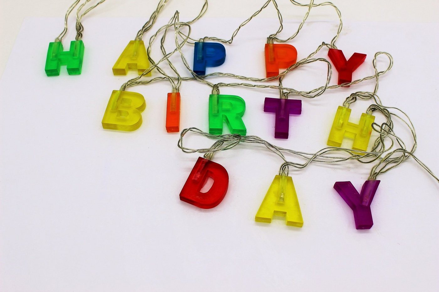 Luna24 simply great ideas... LED Dekolicht LED Lichterkette "Happy Birthday", 280 cm lang, LED fest integriert Luna24 simply great ideas... LED Dekolicht LED Lichterkette "Happy Birthday", 280 cm lang, LED fest integriert von Luna24 simply great ideas...