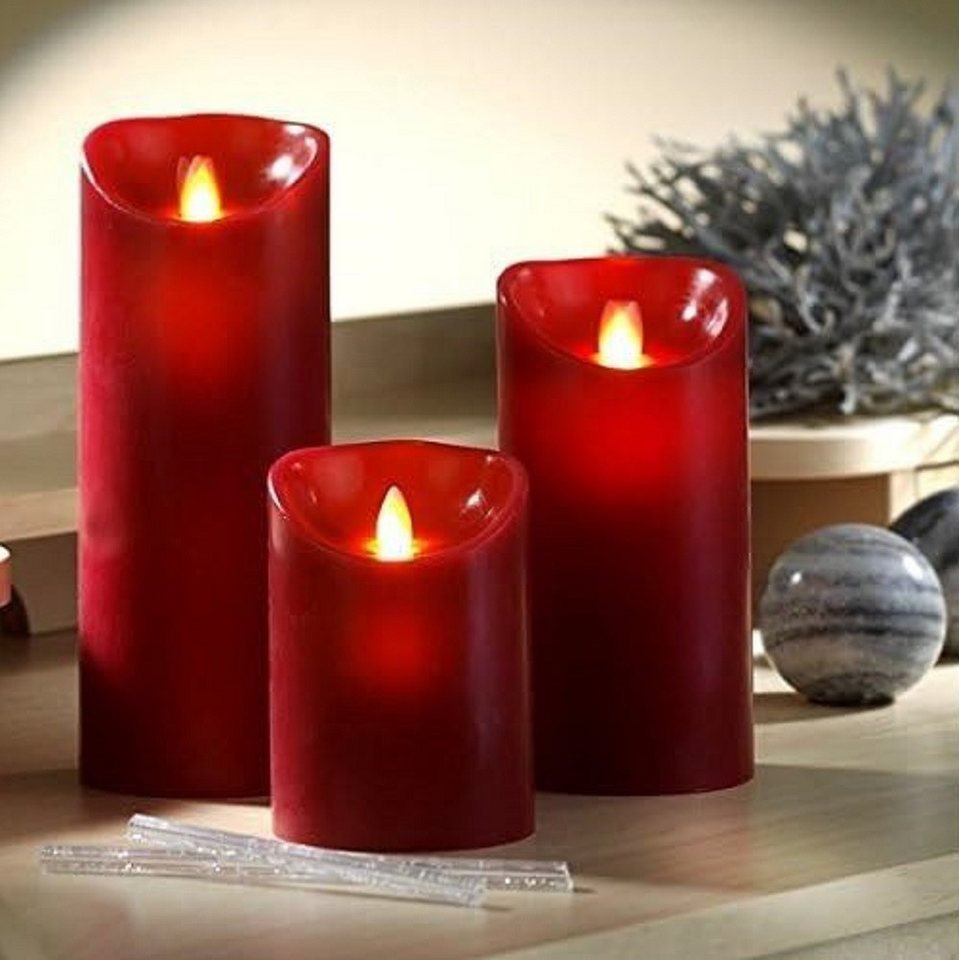 Luna24 simply great ideas... LED-Kerze 3er-Set, magische LED-Kerze mit täuschend echter Flamme, 3 Farben. Luna24 simply great ideas... LED-Kerze 3er-Set, magische LED-Kerze mit täuschend echter Flamme, 3 Farben. von Luna24 simply great ideas...