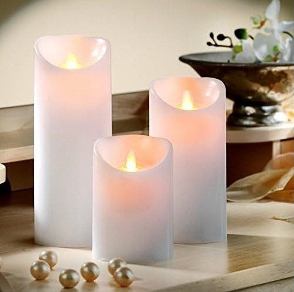 Luna24 simply great ideas... LED-Kerze 3er-Set, magische LED-Kerze mit täuschend echter Flamme, 3 Farben. Luna24 simply great ideas... LED-Kerze 3er-Set, magische LED-Kerze mit täuschend echter Flamme, 3 Farben. von Luna24 simply great ideas...