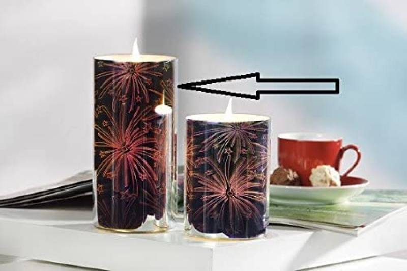 Luna24 simply great ideas... LED-Kerze LED Kerze 3D Feuerwerk, 2er-Set, unglaublicher Effekt, für jede Party! (1-tlg) von Luna24 simply great ideas...