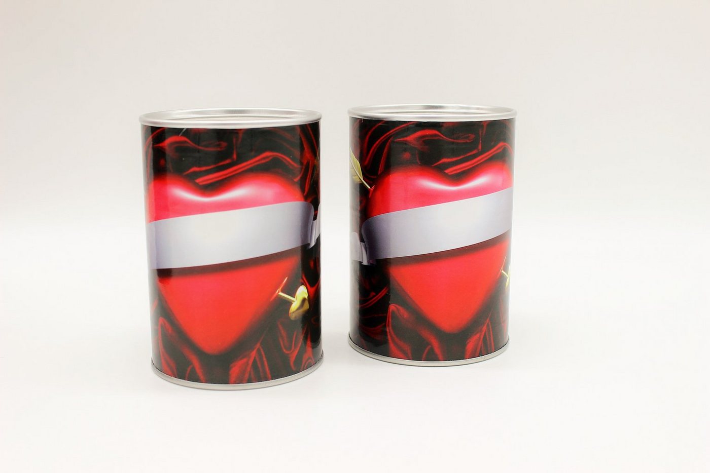 Luna24 simply great ideas... LED-Kerze LED Kerze in der Dose "Herzen", 2er Set (2-tlg) von Luna24 simply great ideas...