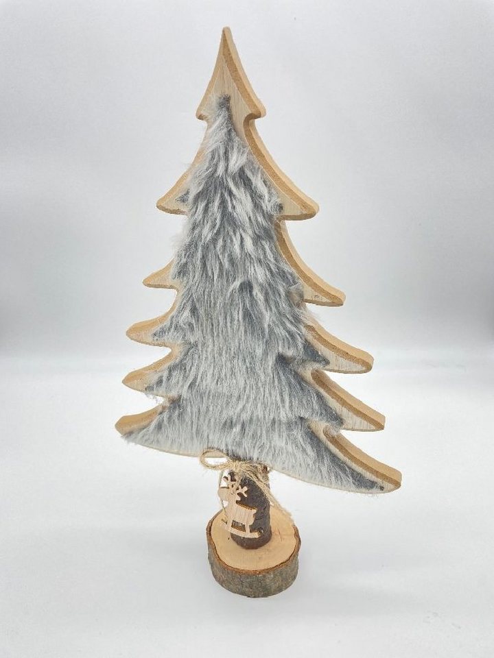 Luna24 simply great ideas... Weihnachtsfigur Tannenbaum aus Holz, 40 cm hoch, mit Filz in Anthrazit (1 St), Holz Tannenbaum von Luna24 simply great ideas...