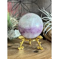 291G Yttrium Fluorit Kugel, Heilung, Chakren von LunaKaiCrystals