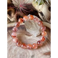 Echter Feuerquarz Perlenarmband, Perlenarmband von LunaKaiCrystals