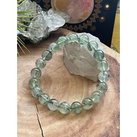 Echtes Prehnit Perlenarmband, Traubenstein Perlenarmband von LunaKaiCrystals