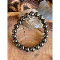 Echtes Schwarz Hämatit Perlenarmband, Perlenarmband von LunaKaiCrystals