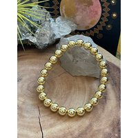 Gold Hämatit Perlenarmband, Perlenarmband von LunaKaiCrystals