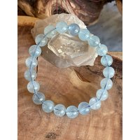 Natürliche Aquamarin Perlenarmbänder, Chakra Heilung, Perlenarmbänder von LunaKaiCrystals