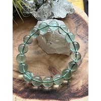 Natürliche Grüne Fluorit Perlen Armbänder, Chakra Heilung, Perlenarmbänder von LunaKaiCrystals