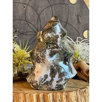 Ozean Jaspis Flamme, Orbicular Jaspis, Erdsteine, Herzchakra, Wurzelchakra von LunaKaiCrystals