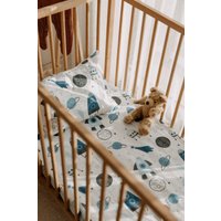 Bio-Baumwolle Spannbettlaken, Twin-Size-Spannbettlaken, Bettlaken in Sondergröße, Raumbettwäsche, Babybettwäsche, Kinderzimmerbett, Babylaken von LunaKidsCollection