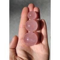 Mosambik Rosenquarz Kugeln, Edelstein Stern Heilendes Herz Chakra, Selbstliebe Kristall, Beruhigender Kristall von LunaSkyCrystals