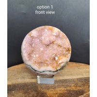 Pink Amethyst Druzy Sphäre, Heilendes Rosa Herz Chakra, Kristall Bedingungslose Liebe Kristall, Selbstfürsorge Beruhigender von LunaSkyCrystals