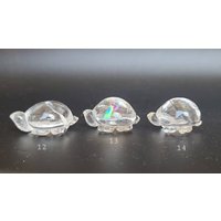 Regenbogen Bergkristall Schildkröte, Geschnitzter Kristallquarz, Beruhigender Kristall, Schützender Kristall von LunaSkyCrystals