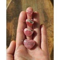 Rhodochrosit Herz Taschenstein, Heilendes Chakra, Beruhigender Kristall, Rosa Kristall Herz, Chakra von LunaSkyCrystals