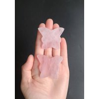 Rosa Rosenquarz Schmetterling, Rosa Kristall Heilendes Herz Chakra, Neuer Anfang, Selbstliebe Kristall, Beruhigender von LunaSkyCrystals