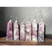 Rosa Turmalin Turm, Kristallpunkt, Heilendes Herz Chakra, Beruhigender Kristall, Selbstfürsorge Entspannungs Kristall von LunaSkyCrystals