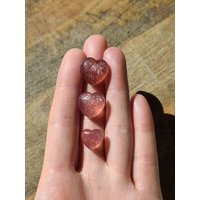 Tanzbeere Herz, Erdbeerquarz Puffy Wurzelchakra, Sakralchakra, Beruhigungskristall von LunaSkyCrystals