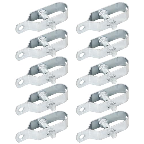 Lunaanda 10 Stück Drahtspanner, 90 mm Maschendrahtzaun Spanndraht, Zaunspanner, Spanner für Spanndraht, Verzinkt Drahtzaun Spanner für Garten Spanndraht Maschendrahtzaun Wildzaun Forstzaun Weidezaun von Lunaanda