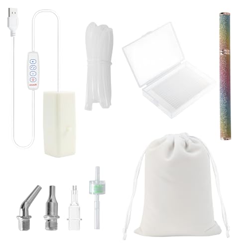 Lunaanda Elektrischer Diamond Paint Stift mit Einstellbarer Saugkraft, Vakuum Diamant Painting Stift Werkzeuge, E-Maler für Diamantmalerei, für DIY-Kunsthandwerk (Weiß) von Lunaanda