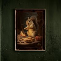 Poster Eichhörnchen & Plätzchen von LunaetNoctua