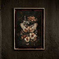 Poster Motte Und Blüten Poster Motte Und Blüten von LunaetNoctua
