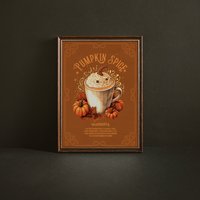 Poster Pumpkin Spice Latte Herbst Poster Pumpkin Spice Latte Herbst von LunaetNoctua