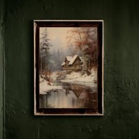 Poster Winterhütte von LunaetNoctua