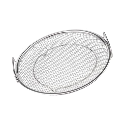 Frittiersieb Aus Edelstahl – Feinmaschiges Lebensmittelsieb, Multifunktionales Frittierkorb | Hitzebeständiger Ölfilter, Kochtopf Sieb, Küchenwerkzeug Für Frittieren, Filtern Von Speisen Und Öl von Lunaobrik