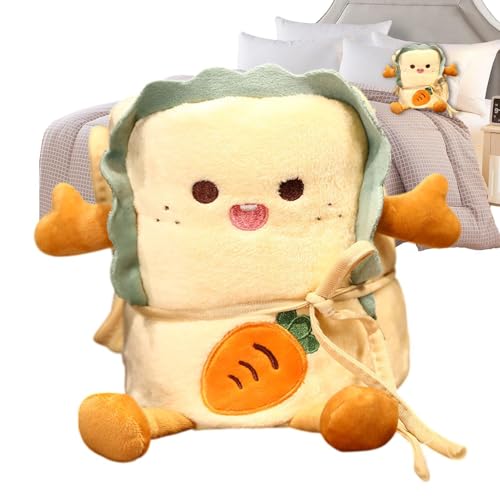 Lunaobrik Babydecke & Kissen | Kuscheldecke 2 in 1 | Schießdecke 2 in 1 Kuscheldecke mit Toastkissen aus Plüsch | Kompakte Reisedecke mit weich gefülltem Kissen aus von Lunaobrik