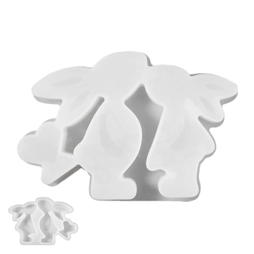 Lunaobrik Paar, Kaninchen Silikonform mit Herz-Silikonform | Love Design Couple Bunny Form | Romantische Kerzenherstellung Formen, Lunaobrik Paar, Kaninchen Silikonform mit Herz-Silikonform | Love Design Couple Bunny Form | Romantische Kerzenherstellung Formen, von Lunaobrik