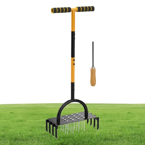 Lunaobrik Rasenbelüfter, Aerator Yard – manuelles Werkzeug zur Belüftung des Rasens – Ausrüstung mit Stöpseln zum Lösen des Bodens für im Gewächshaus auf dem Bauernhof Garten Lunaobrik Rasenbelüfter, Aerator Yard – manuelles Werkzeug zur Belüftung des Rasens – Ausrüstung mit Stöpseln zum Lösen des Bodens für im Gewächshaus auf dem Bauernhof Garten von Lunaobrik