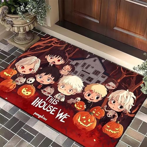 LunarCrafters Horror-Teppich, "There is some horrors in this house", Welcome Foolish Mortals Fußmatte, super saugfähig, ultradünn, rutschfest, schnell trocknend, für drinnen und draußen, passt unter LunarCrafters Horror-Teppich, "There is some horrors in this house", Welcome Foolish Mortals Fußmatte, super saugfähig, ultradünn, rutschfest, schnell trocknend, für drinnen und draußen, passt unter von LunarCrafters