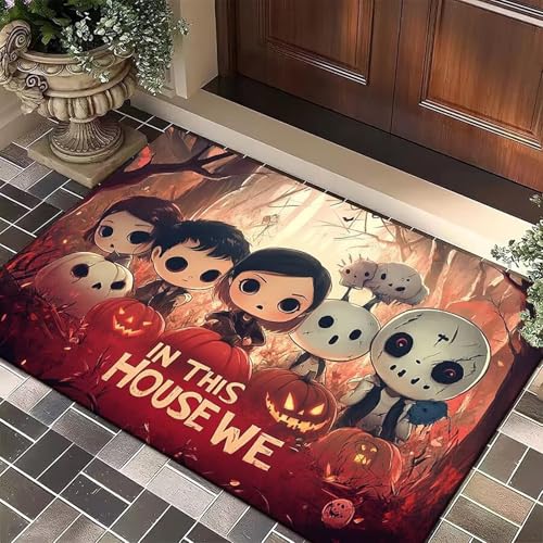 LunarCrafters Horror-Teppich, "There is some horrors in this house", Welcome Foolish Mortals Fußmatte, super saugfähig, ultradünn, rutschfest, schnell trocknend, für drinnen und draußen, passt unter LunarCrafters Horror-Teppich, "There is some horrors in this house", Welcome Foolish Mortals Fußmatte, super saugfähig, ultradünn, rutschfest, schnell trocknend, für drinnen und draußen, passt unter von LunarCrafters