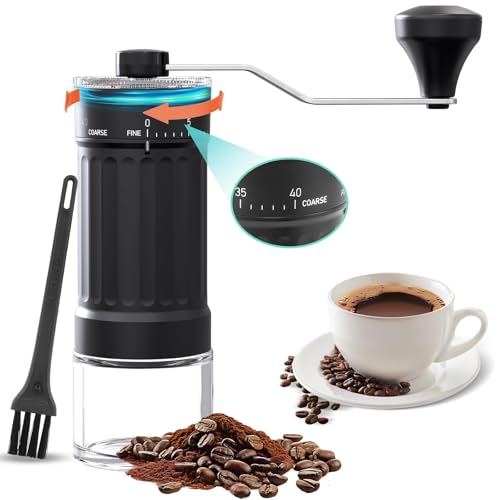 Manuelle Kaffeemühle, 40 einstellbaren Stufen, Tragbare Manuelle Handkaffeemühle, Camping, Büro, Espresso, Pour Over Und Mehr Manuelle Kaffeemühle, 40 einstellbaren Stufen, Tragbare Manuelle Handkaffeemühle, Camping, Büro, Espresso, Pour Over Und Mehr von LunarFiery