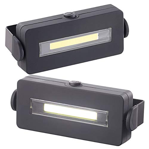 Lunartec 2er Pack Schwenkbare Arbeitsleuchte mit COB-LED, 3 W, 100 lm, Magnet, von Lunartec