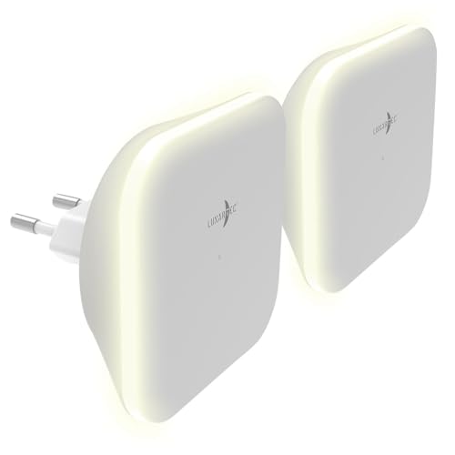 Lunartec Ambientebeleuchtung LED: 2er-Set Steckdosen-Nachtlicht, indirekte Beleuchtung, Dämmerungssensor (LED Nachtlichter Steckdose dimmbar) Lunartec Ambientebeleuchtung LED: 2er-Set Steckdosen-Nachtlicht, indirekte Beleuchtung, Dämmerungssensor (LED Nachtlichter Steckdose dimmbar) von Lunartec