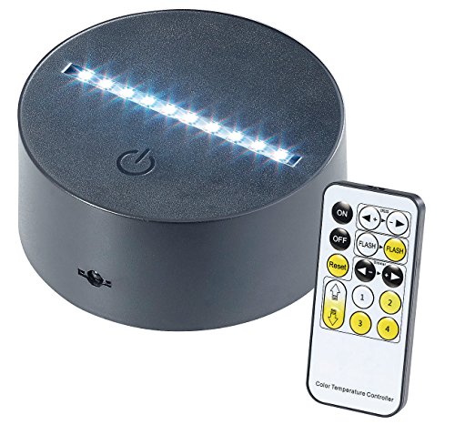 Lunartec Zubehör zu LED Lichtsockel: 3D-Hologramm-Lampe für austauschbare 3D-Leuchtmotive, 7-farbig, USB (Tischlampe, Hologramm-Leuchte, Tischleuchte Batterie) Lunartec Zubehör zu LED Lichtsockel: 3D-Hologramm-Lampe für austauschbare 3D-Leuchtmotive, 7-farbig, USB (Tischlampe, Hologramm-Leuchte, Tischleuchte Batterie) von Lunartec