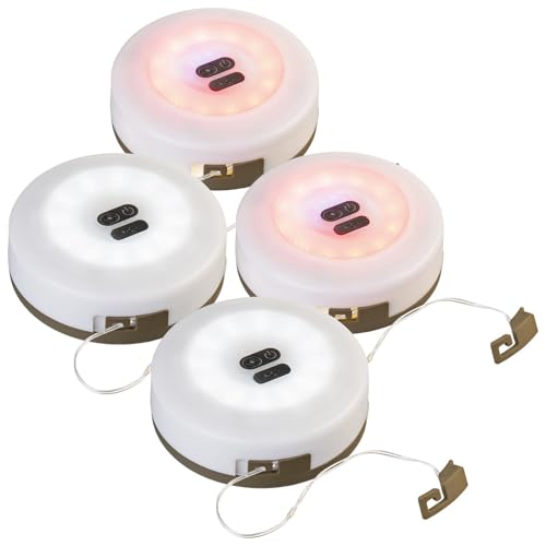 Lunartec Camping Lampe USB: 4er-Set 2in1-Akku-Campingleuchte mit Lichterkette, 6 Modi, IPX4, 10m (USB LED Lampe Camping, Campingleuchten LED Akku) von Lunartec