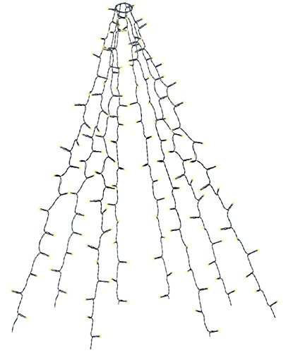 Lunartec Christbaumüberwurf: Weihnachtsbaum-Überwurf-Lichterkette mit 8 Girlanden & 320 LEDs, IP44 (Weihnachtsbaumbeleuchtung Überwurf, Lichter Überwurf Weihnachtsbaum) von Lunartec