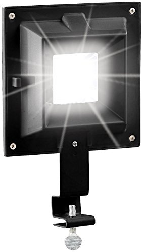 Lunartec Solarlampe Regenrinne: Solar-LED-Dachrinnenleuchte, 20 Lumen, 0,2 Watt, Licht-Sensor, schwarz (LED Solar Dachrinnenlicht, Dachrinnen-Wandlampe, Garten Beleuchtung) von Lunartec