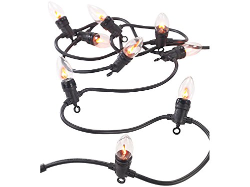 Lunartec Flackerlichterkette: Deko-Lichterkette mit 10 Glühbirnen in Flammen-Optik, IP44, 4,2 m (Lichterkette Flammeneffekt, flackernde Lichterkette, Kaminfeuer Effekt) Lunartec Flackerlichterkette: Deko-Lichterkette mit 10 Glühbirnen in Flammen-Optik, IP44, 4,2 m (Lichterkette Flammeneffekt, flackernde Lichterkette, Kaminfeuer Effekt) von Lunartec