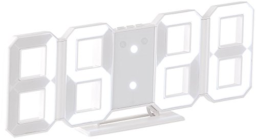 Lunartec Digitaluhr Wand: Digitale Jumbo-LED-Tisch- & Wanduhr, 3D, Wecker, dimmbar, 28 cm (Digitaluhr zum Hinstellen, Digitaluhr groß, Beleuchtete) von Lunartec
