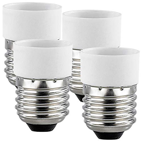 Lunartec Glühbirnenadapter: Lampensockel-Adapter E27 auf E14, 4er-Set (Lampenfassung, Sockeladapter, Leuchtmittel) von Lunartec