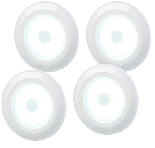 Lunartec LED Spots zum Kleben: 4er-Erweiterungs-Set für COB-LED-Unterbauleuchten UBL-16.w (Unterbauleuchte zum Kleben, LED Unterbauleuchte zum Kleben, Fernbedienungen) von Lunartec