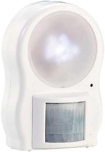 Lunartec Batterie LED Wandleuchte: LED-Leuchte mit Bewegungs- und Dämmerungssensor, Batteriebetrieb (Lampen Batterie Bewegungsmelder, LED Licht Bewegungsmelder Batterie) von Lunartec