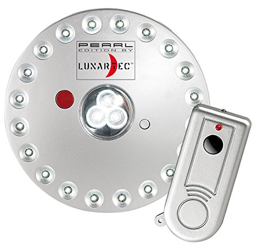 Lunartec LED Batterie Leuchten: Rundleuchte mit 20+3 LEDs, inklusive Fernbedienung (LED Leuchte mit Fernbedienung, Lampe Fernbedienung, Batteriebetriebene Außenleuchte) von Lunartec