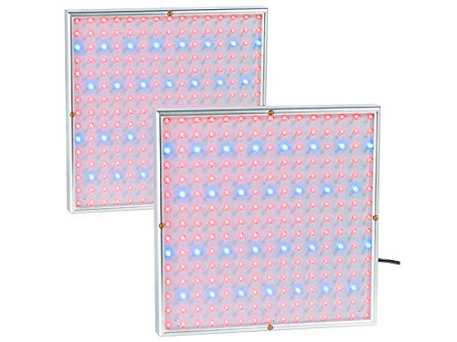 Lunartec Anzuchtlampe LED: 2er-Set Profi LED-Pflanzen-Wachstums-Leuchtpanels mit je 225 LEDs (Grow Light, LED Grow, Unterbauleuchten) von Lunartec