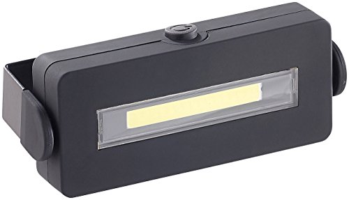 Lunartec Magnetlampe: Schwenkbare Arbeitsleuchte mit COB-LED, 3 W, 100 lm, Magnet, IPX4 (LED Lampe Magnet, Magnetlampe Werkstatt, Batterie Leuchten) von Lunartec