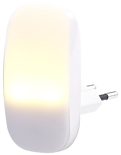 Lunartec Nachtlampe: Kompaktes LED-Steckdosen-Nachtlicht, Dämmerungssensor, 1 lm, 0,25 Watt (Licht Steckdose, Lampe für Steckdose, Lichtschalter) von Lunartec
